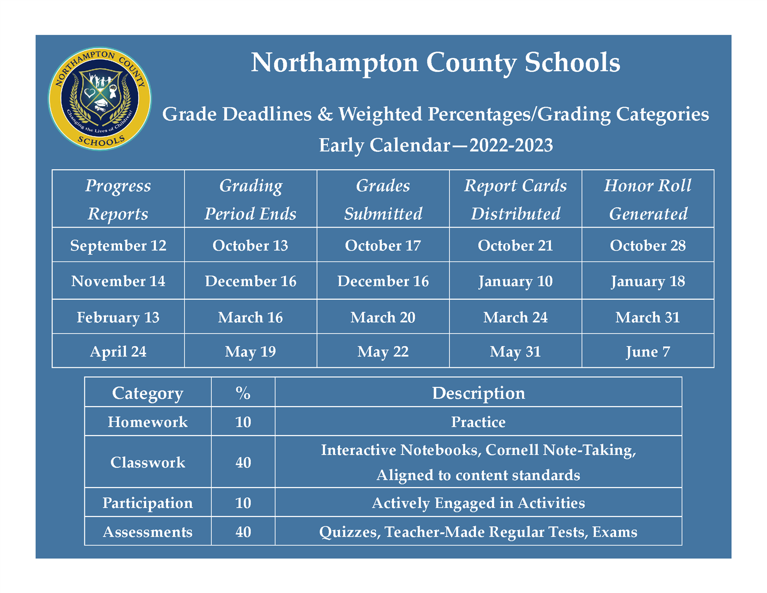 Early Calendar